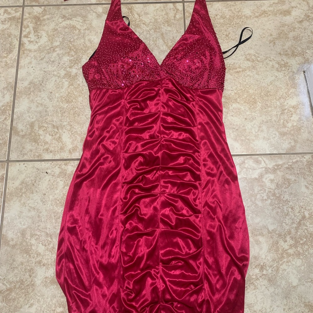 Love Tease Red Halter Dress